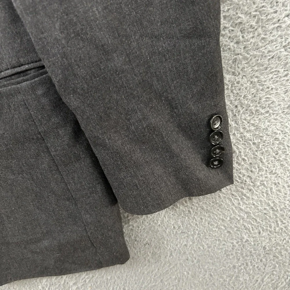 J Crew Blazer Mens 40R Gray Ludlow Slim Fit Cotton Wool Two Button Sport Moon‎